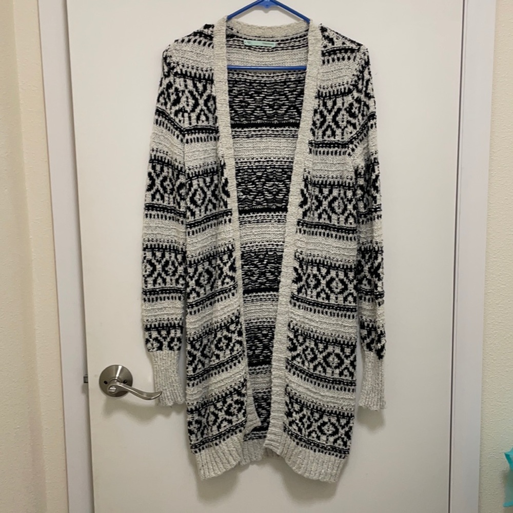 Extra long cardigan